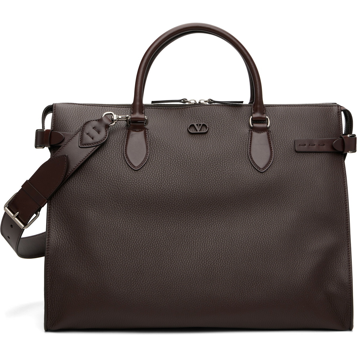 Valentino Garavani Brown Antibes Duffle Bag