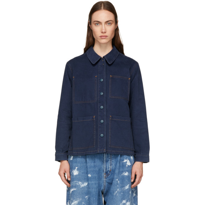 Acne Studios Blue Bla Konst Four-Pocket Denim Jacket Acne
