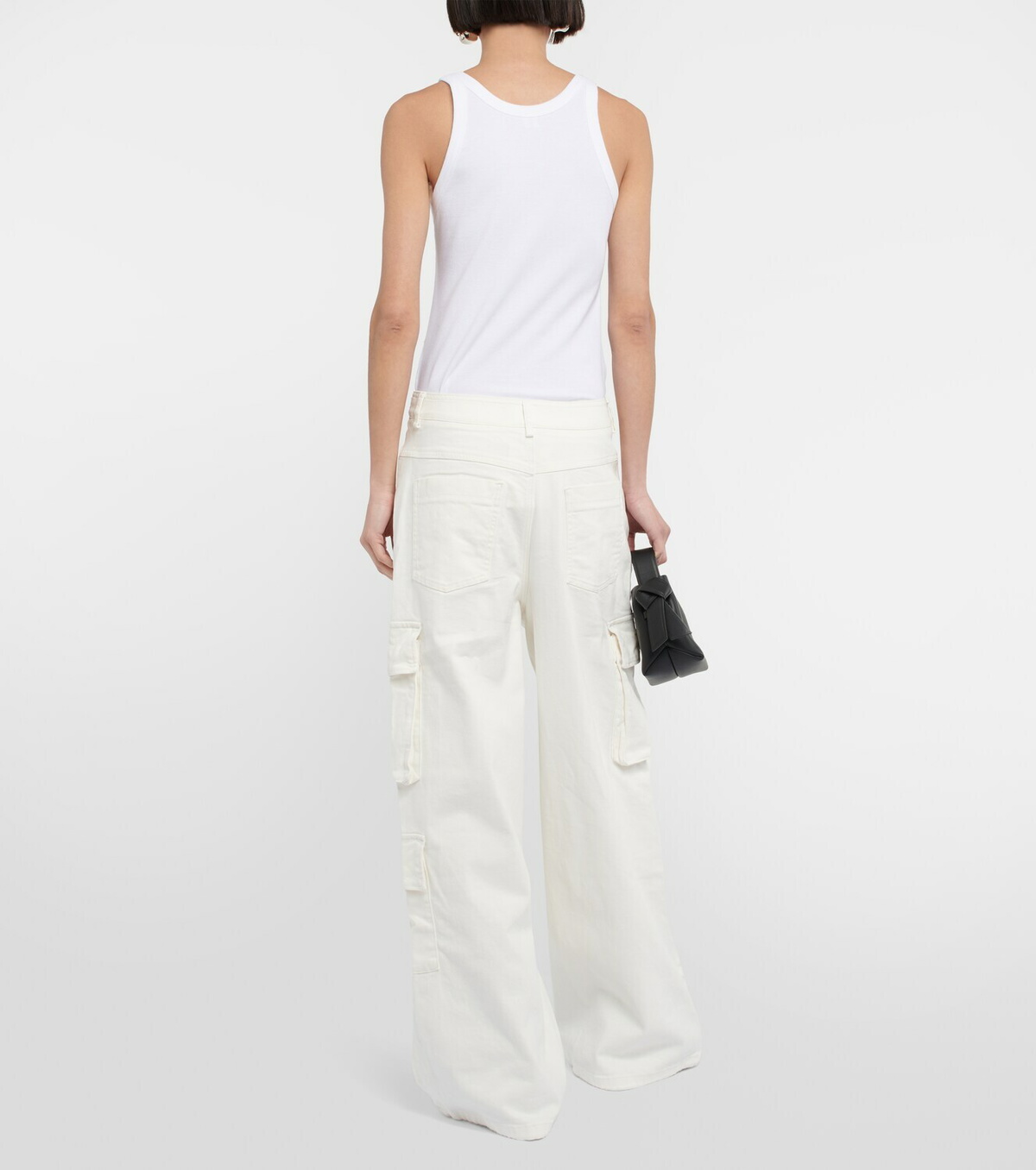 The Frankie Shop Hailey highrise denim cargo pants The Frankie Shop
