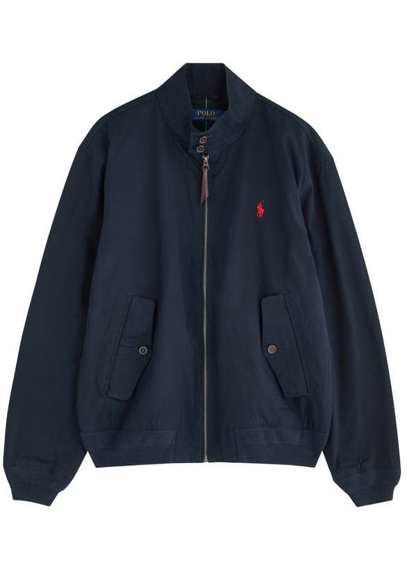 Photo: Polo Ralph Lauren Logo-embroidered Cotton Jacket Navy
