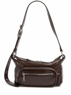 MARGE SHERWOOD Mini Outpocket Glossy Leather Hobo Bag