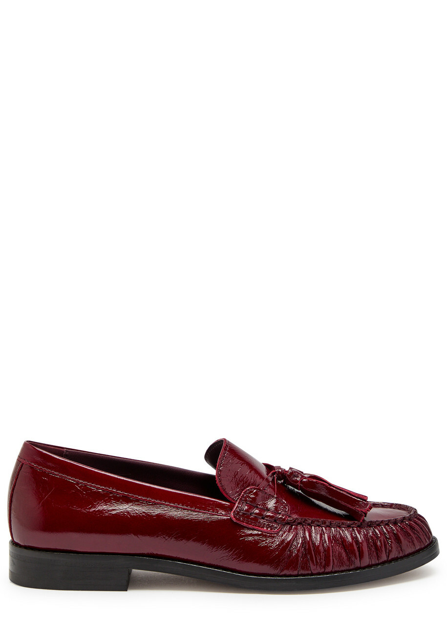 Alohas Marietta Patent Leather Loafers Burgundy