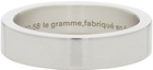 Le Gramme Silver Polished 'Le 7 Grammes' Ribbon Ring