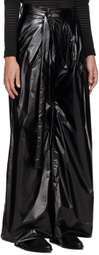 Parnell Mooney SSENSE Exclusive Black Pleated Trousers