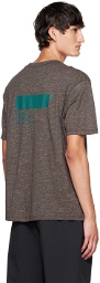 AFFXWRKS Brown Overlock Stitch T-Shirt