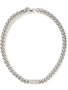 Fendi - Logo-Engraved Silver-Tone Necklace