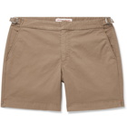 Orlebar Brown - Bulldog Cotton-Blend Twill Shorts - Brown