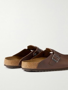 BIRKENSTOCK - Boston Leather Sandals - Brown