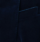 Kingsman - Slim-Fit Cotton-Velvet Tuxedo Jacket - Blue