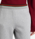 Gucci Web Stripe cotton-blend jersey sweatpants