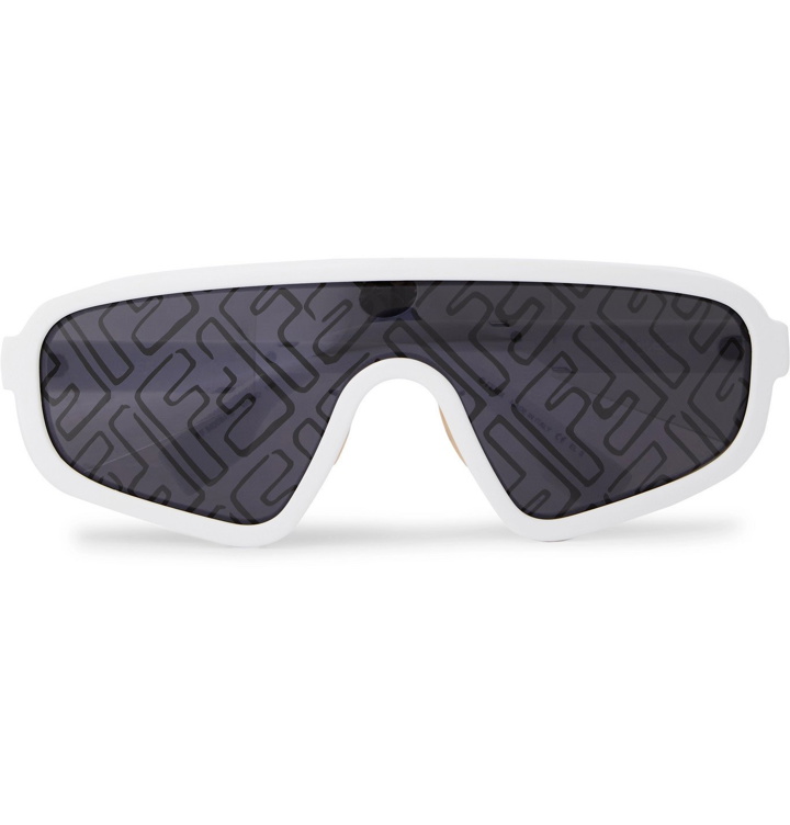 Photo: Fendi - Aviator-Style Acetate Logo-Print Sunglasses - White