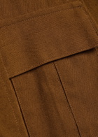 Skiim Eloise Belted Cotton Jacket Light Brown