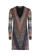 Missoni Patterned Fine-knit Mini Dress Multicoloured