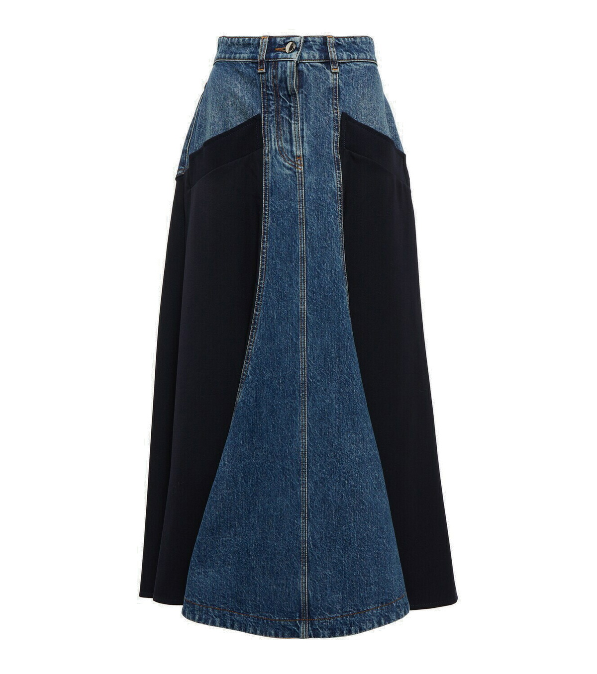 Wool Gabardine Skirt