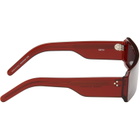 Rick Owens Burgundy Tower Gethshades Sunglasses