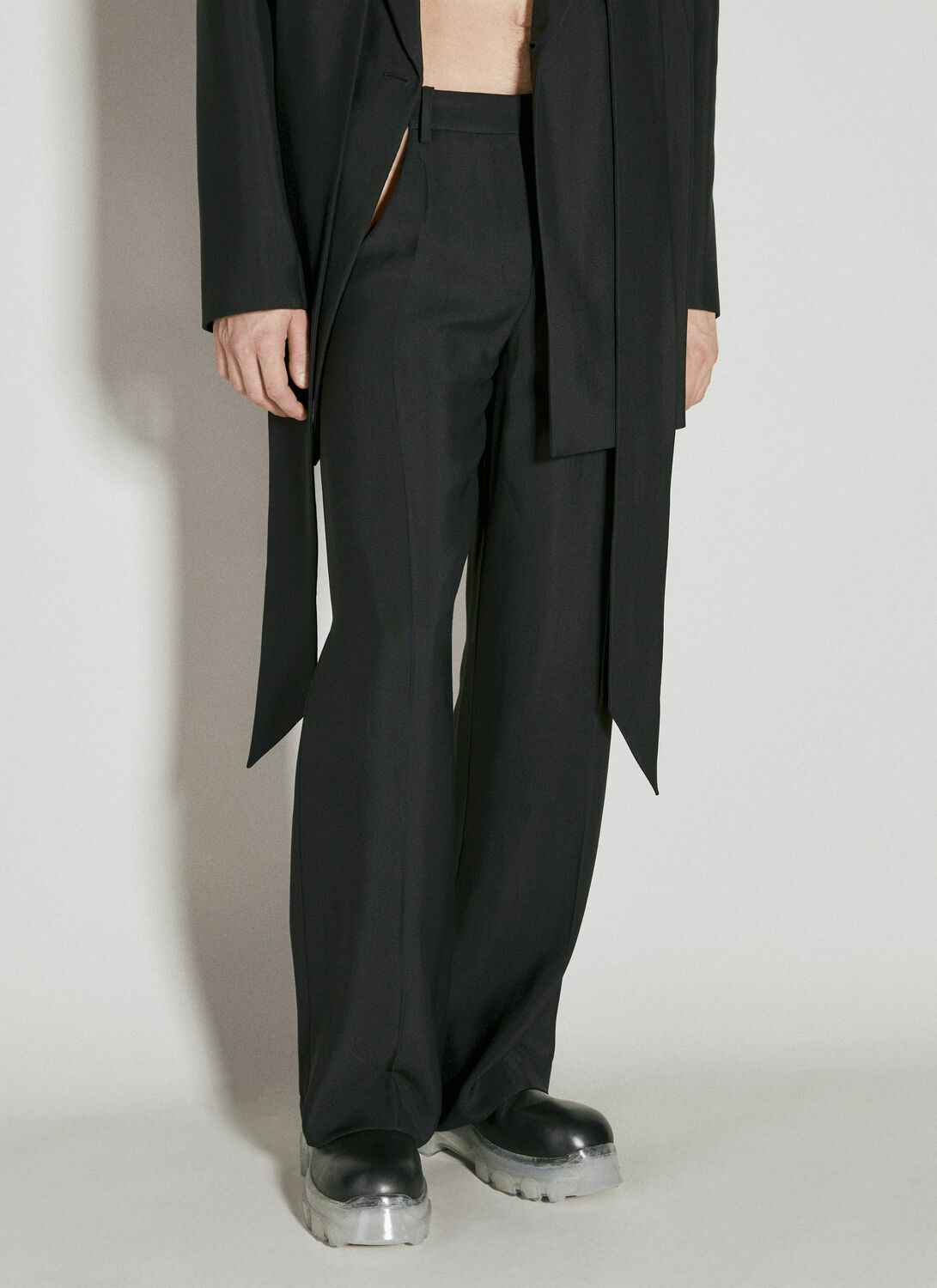 Mugler Cut-Out Tailored Pants