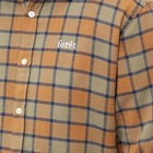 Foret Men's End Pillar Check Shirt in Rubber