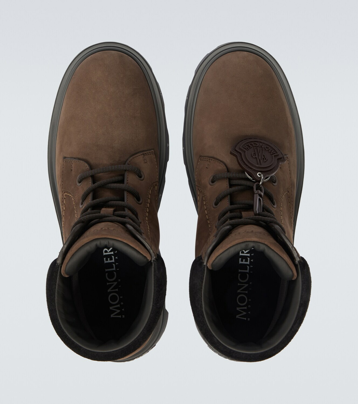 Moncler Peak City leather hiking boots