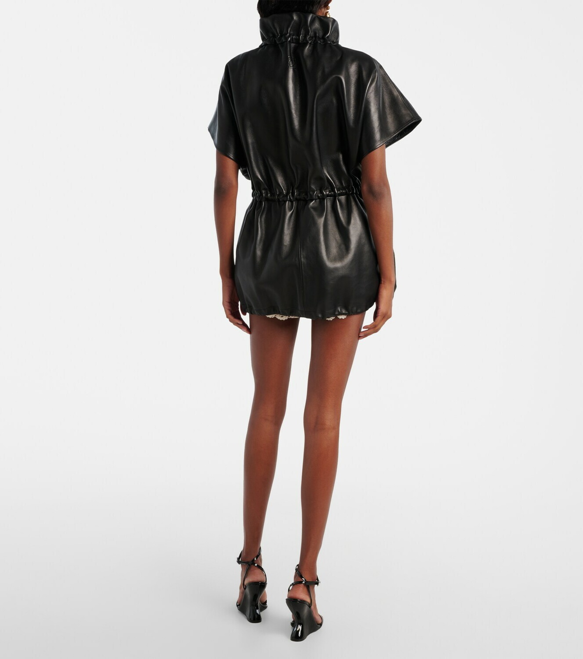 Magda Butrym Peplum leather jacket