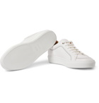 Hugo Boss - Mirage Textured-Leather Sneakers - White