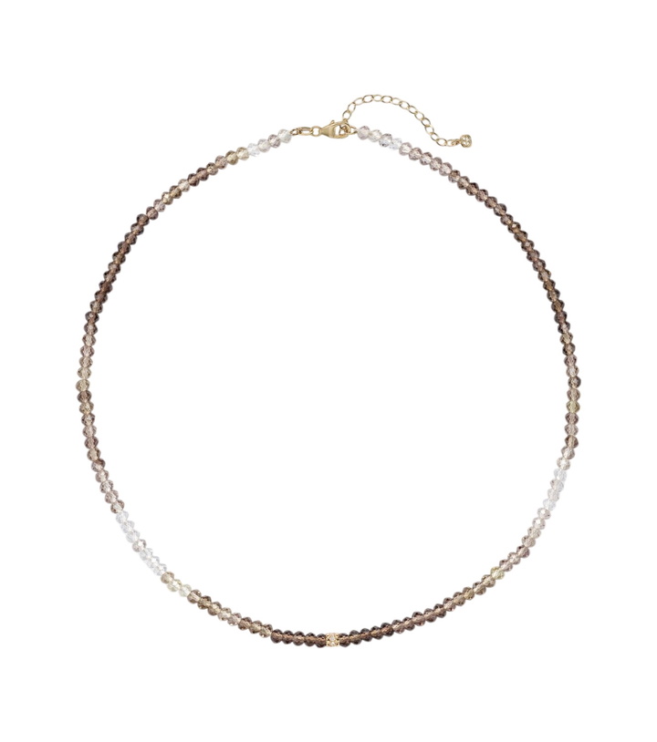 Photo: Sydney Evan 14kt white gold beaded necklace with labradorite and diamonds