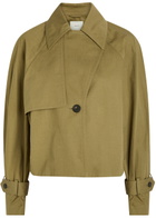 Joseph Suber Cotton Trench Jacket Green