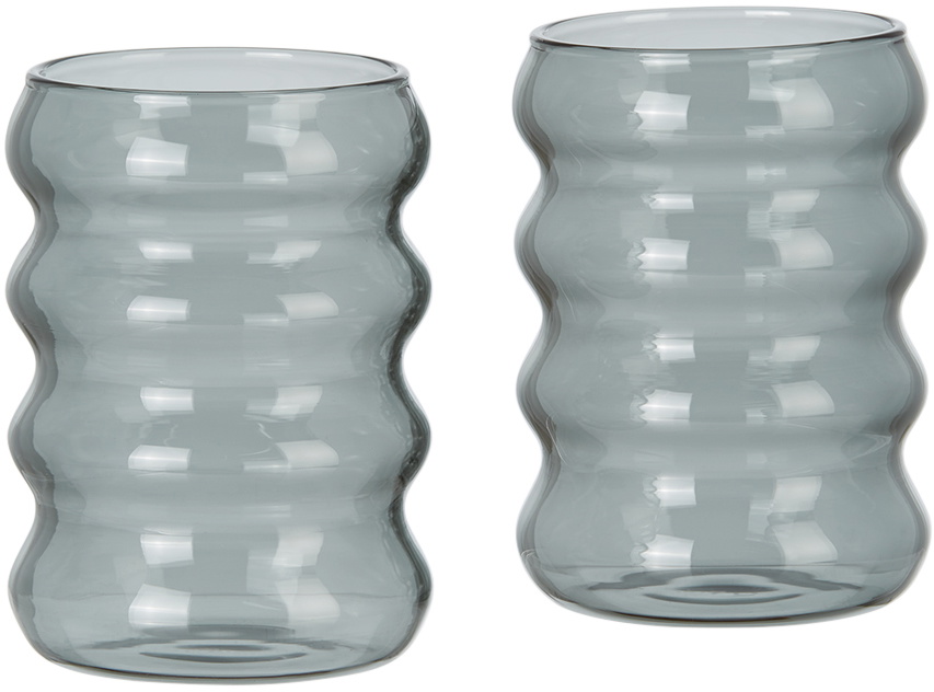 Sophie Lou Jacobsen Grey Ripple Cup Set, 6 oz