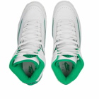 Nike Men's Air Jordan 2 Retro Sneakers in White/Lucky Green