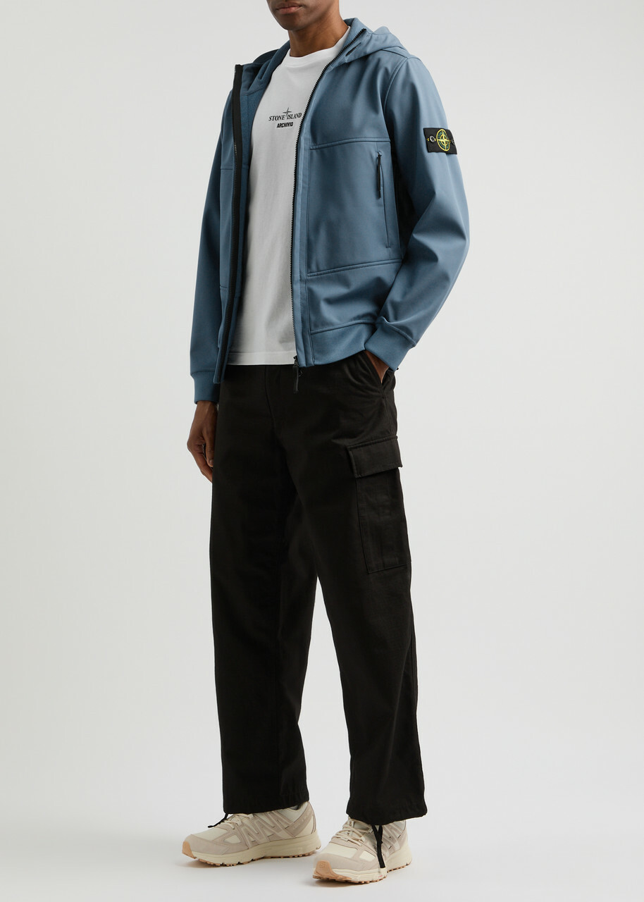 ◆ojos◆ Paneled Crop Shell Jacket Stone Blue 25SS-OT01-SBL SHOP - Outer - OJOS