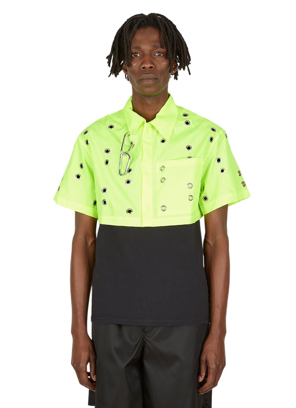 Photo: Studio Alch Eyelet Short-Sleeve Shirt