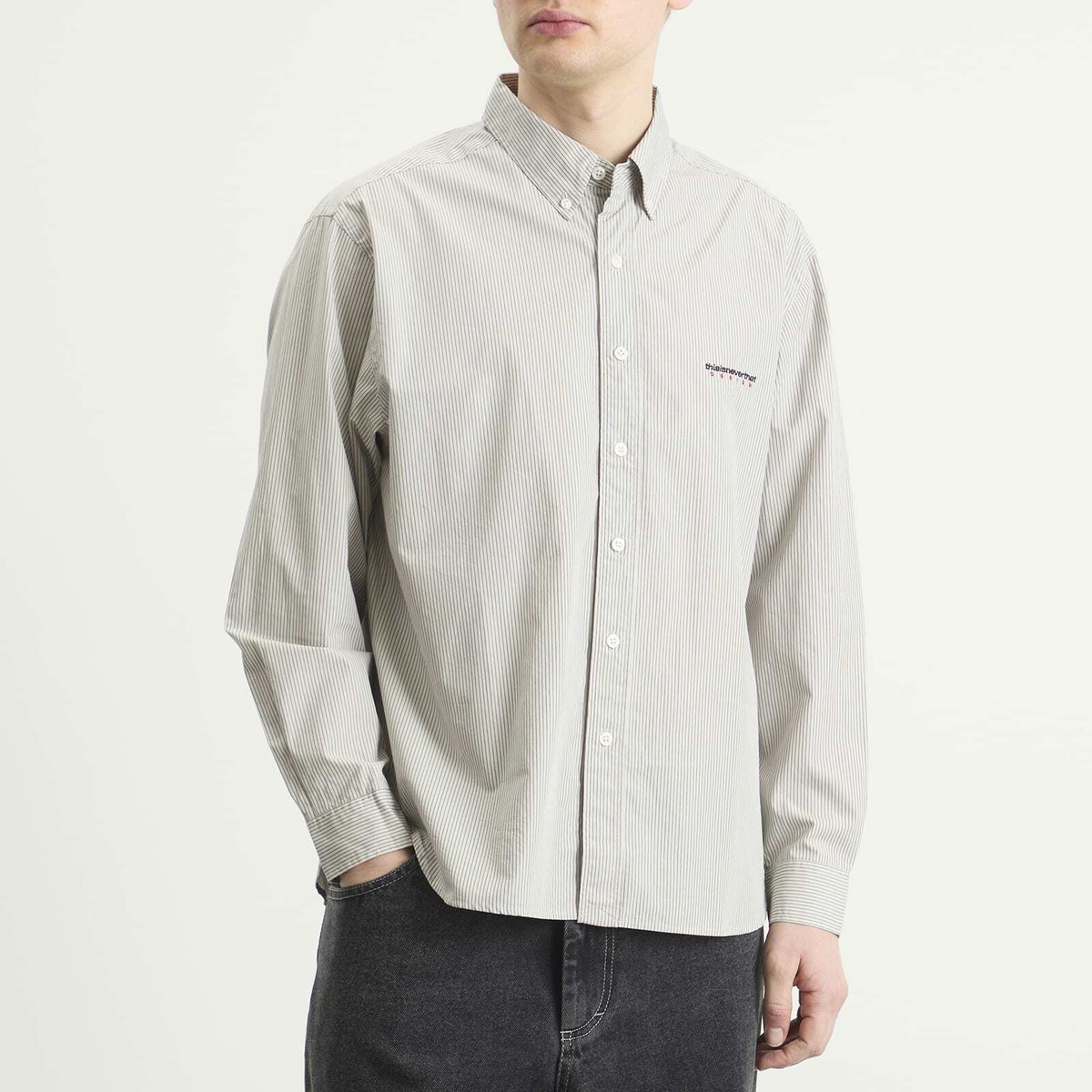 thisisneverthat Men's DSN Striped Shirt in Beige