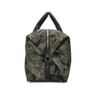Alexander McQueen Green and Black Medium Holdall Camouflage Bag