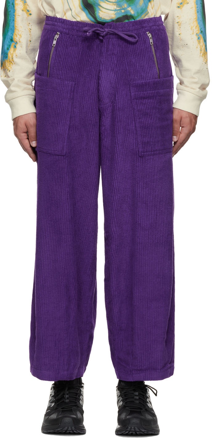 Gentle Fullness Purple Organic Cotton Trousers Gentle Fullness