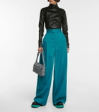 Bottega Veneta Turtleneck leather top