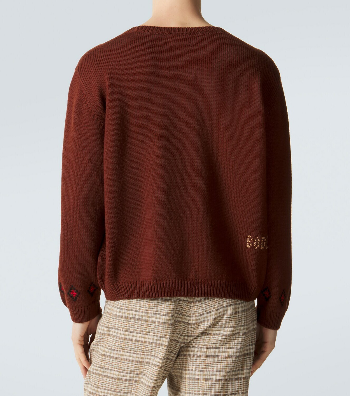 Bode Scottie embroidered wool sweater
