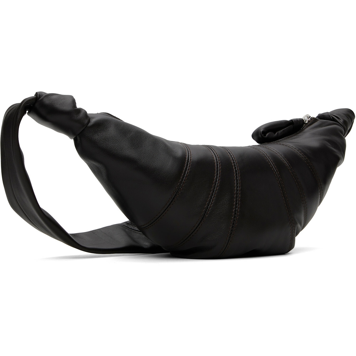 LEMAIRE Brown Small Croissant Leather Bag