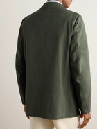 Drake's - MK-I Games Cotton-Seersucker Blazer - Green