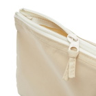 BEAMS JAPAN Logo A5 Flat Pouch in Beige 