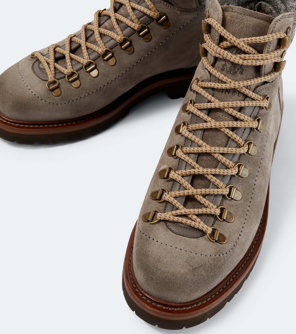 Brunello Cucinelli Suede lace-up boots