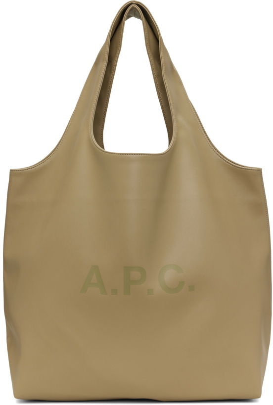 Photo: A.P.C. Khaki Ninon Tote