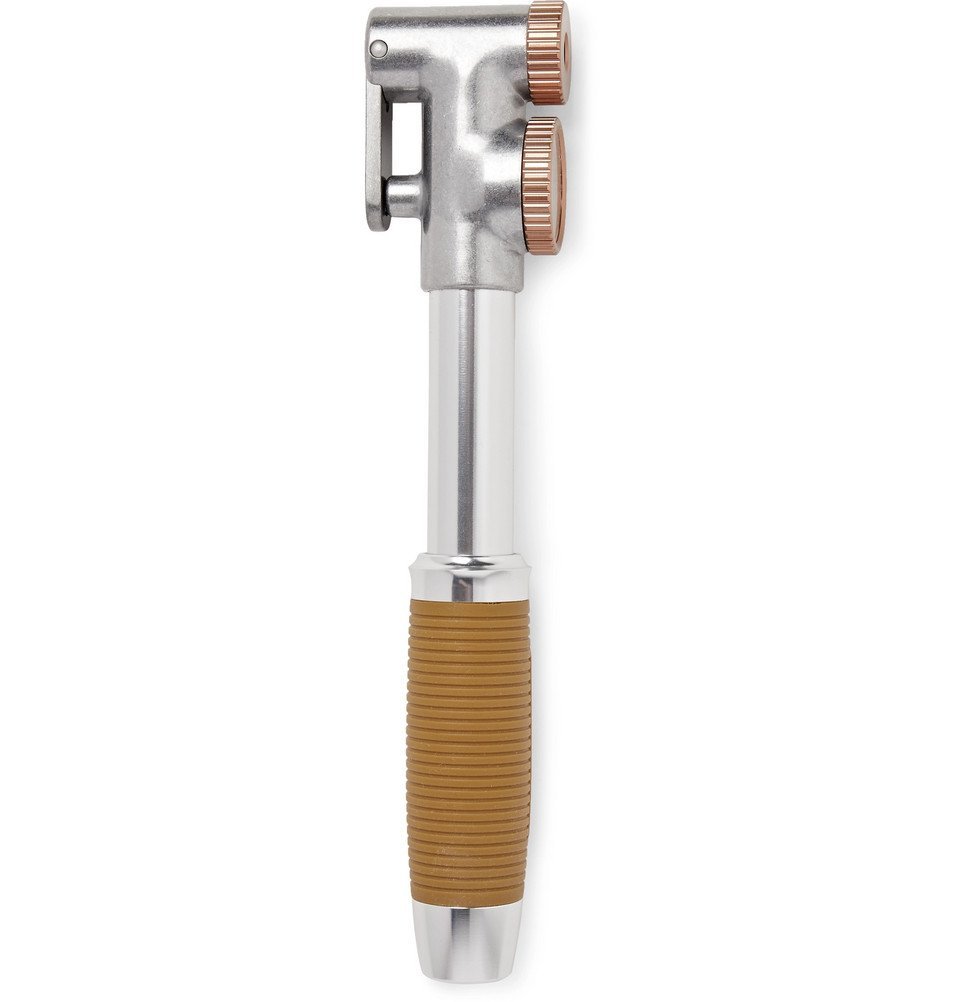 Brooks England - P1 Rubber-Trimmed Metal Hand Pump with Gauge