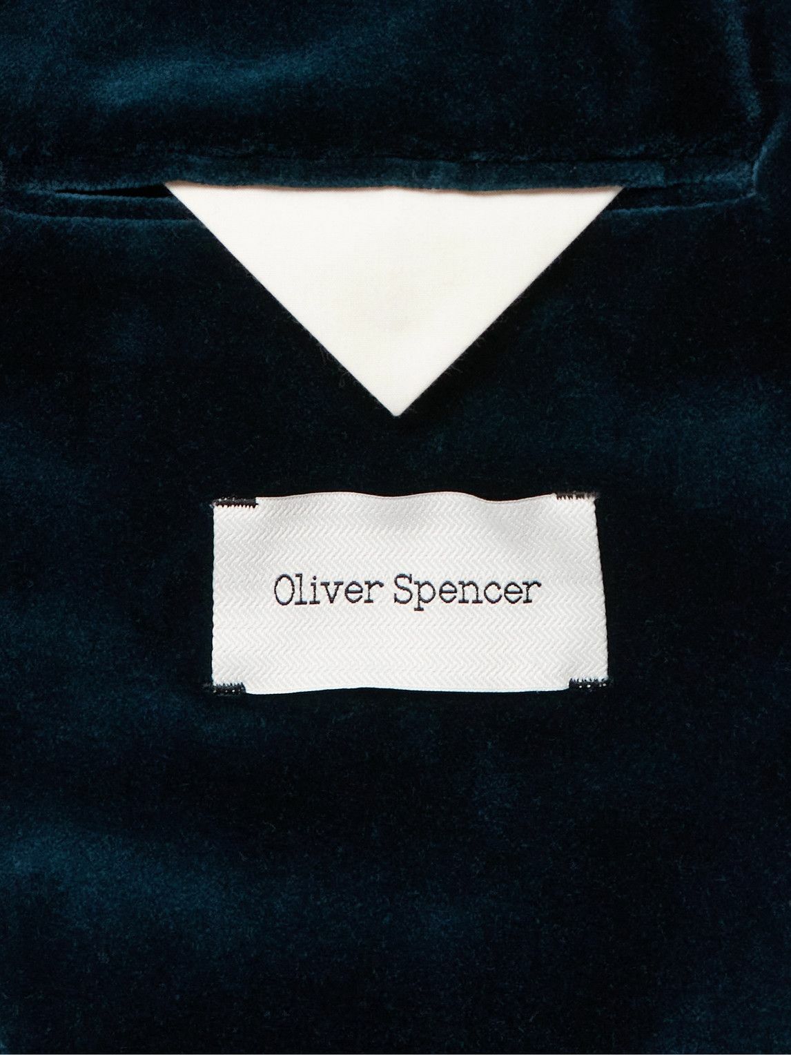 Oliver Spencer - Double-Breasted Cotton-Velvet Blazer - Blue