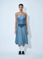 Levi's Paneled Denim Midi Skirt