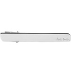 Paul Smith - Logo-Engraved Silver-Tone and Enamel Tie Clip - Men - Silver