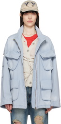 OPEN YY Blue Cargo Pocket Field Jacket