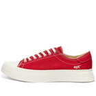 East Pacific Trade Men's Dive Canvas Sneakers in Red