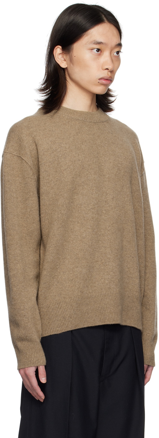 LE17SEPTEMBRE Beige Crewneck Sweater