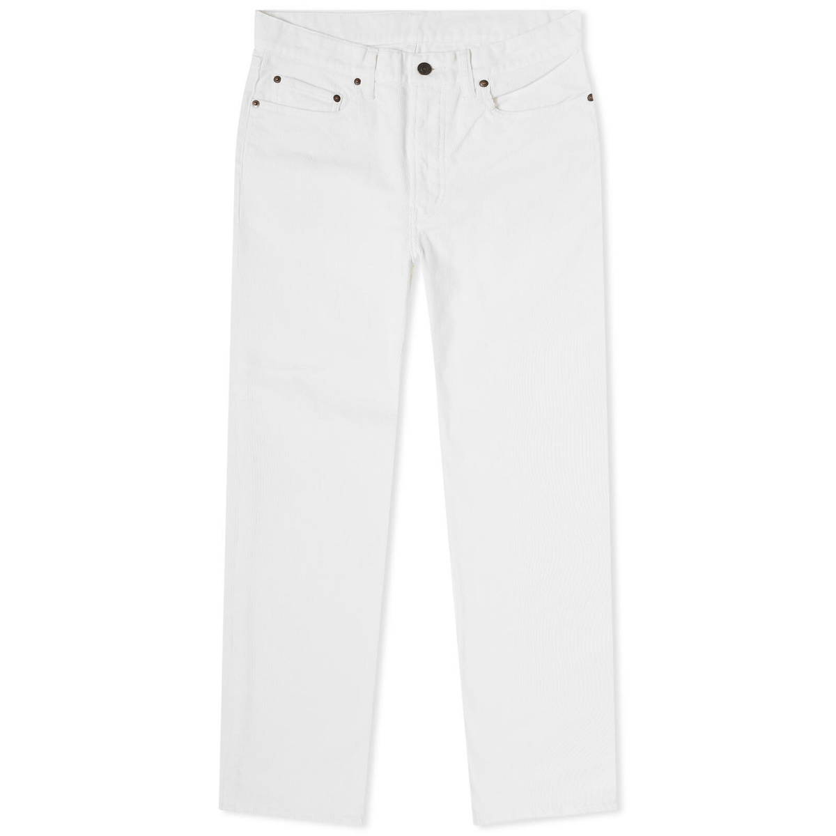 Beams Plus Men's 5 Pocket Corduroy Pant in White Beams Plus