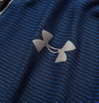 Under Armour - Streaker Striped HeatGear Half-Zip Top - Men - Blue