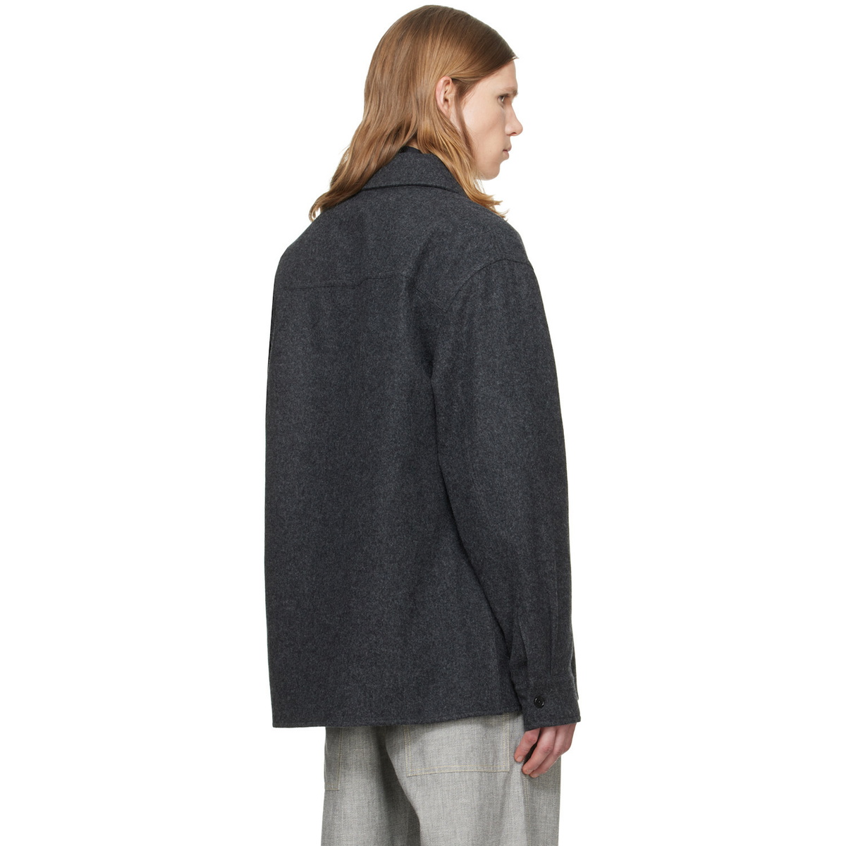 Jil Sander Gray Outer Shirt Jacket